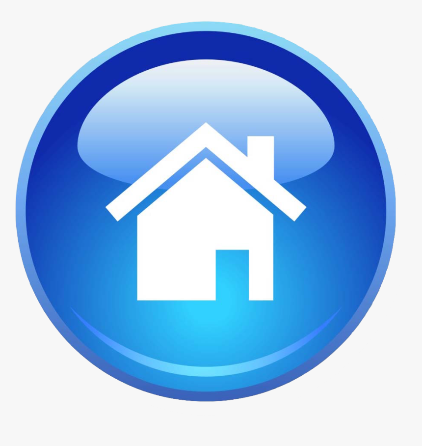 Blue Home Icon Png , Png Download - Website Home Page Icon, Transparent Png, Free Download