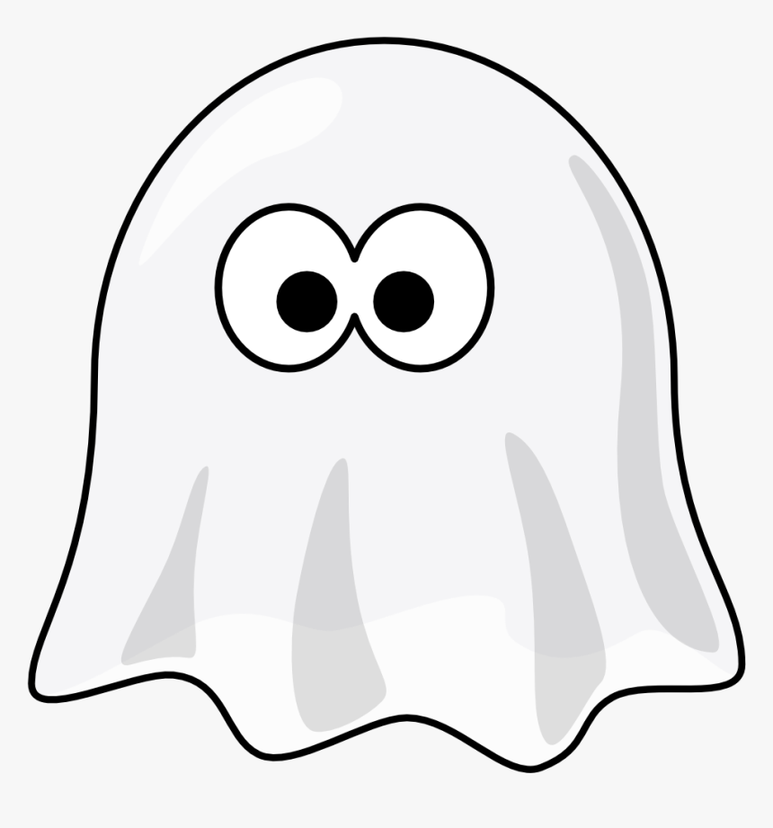 Johnny Blaze Black And White Clip Art - Cartoon Ghost, HD Png Download, Free Download