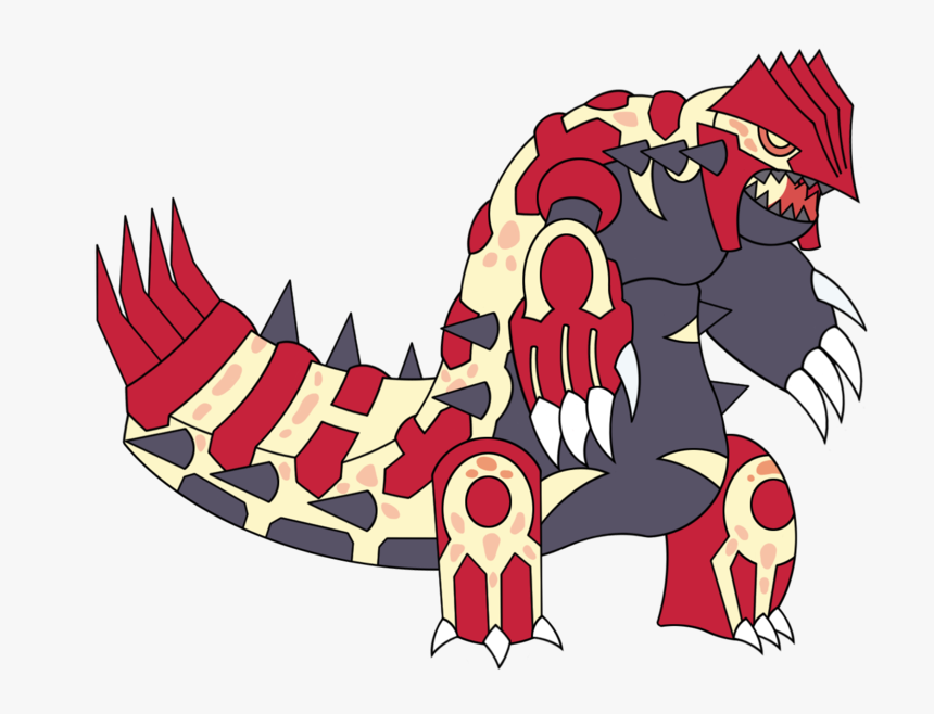 Primal Groudon By Boomkey - Groudon Primigenio Pokemon For Drawing, HD Png Download, Free Download