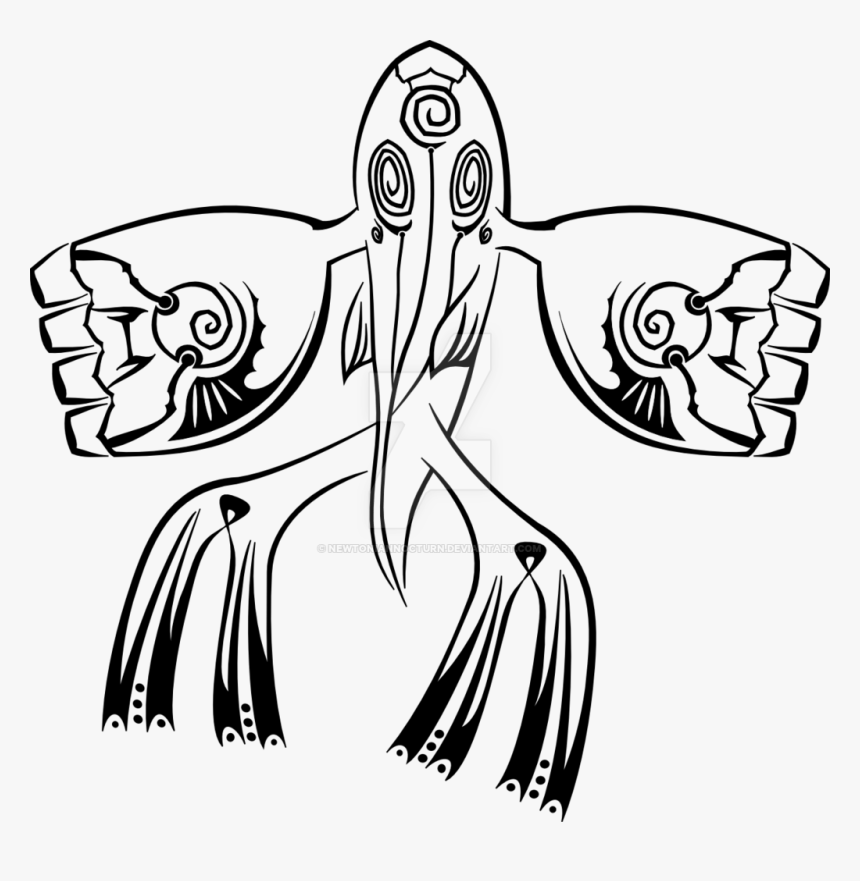 Kyogre Tribal, Hd Png Download - Primal Kyogre Drawing, Transparent Png, Free Download