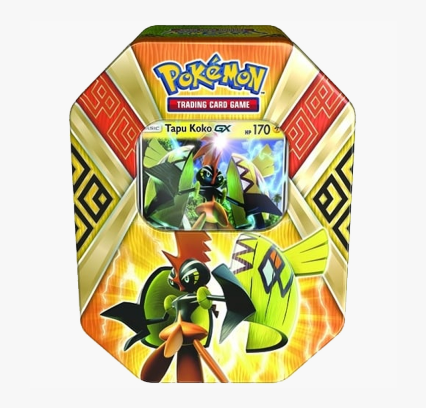 Sun & Moon Island Guardians Tin - Pokemon Tapu Koko Tin, HD Png Download, Free Download