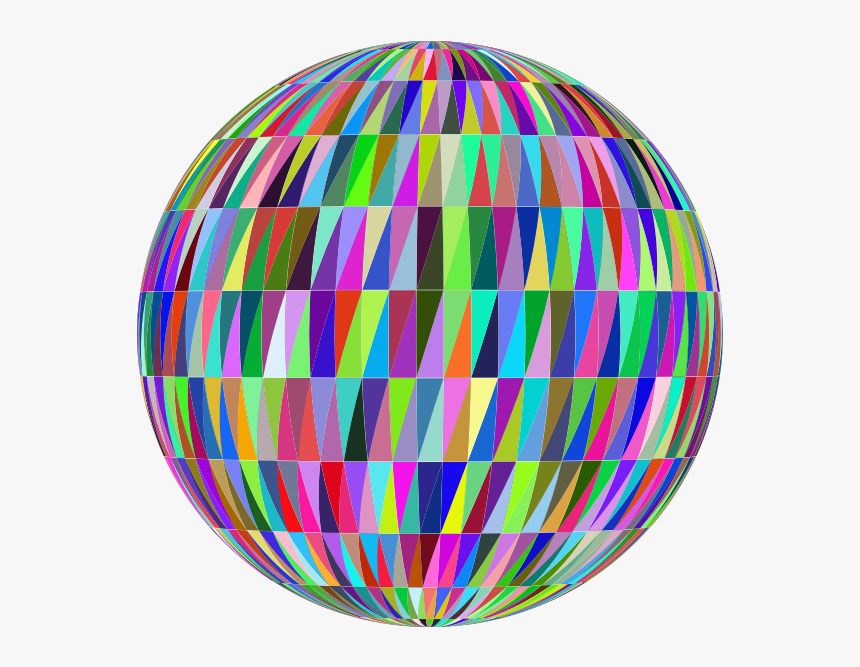 Spherical Shape With Colorful Tiles - Circle, HD Png Download, Free Download