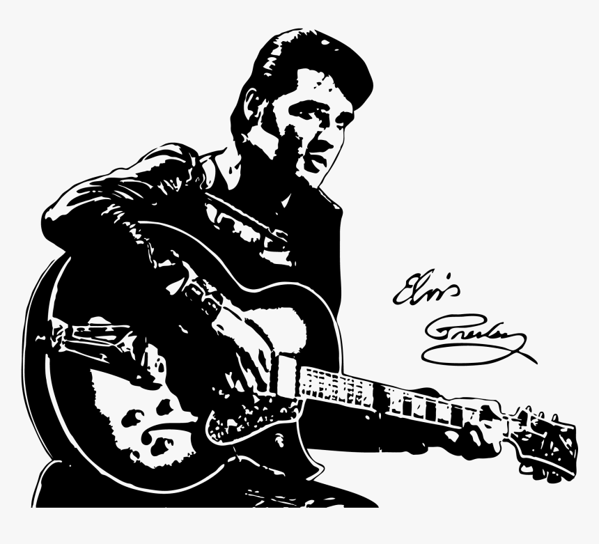 Wandtattoos Wandaufkleber Musik Elvis Presley Nr - Free Elvis Presley Clip Art, HD Png Download, Free Download