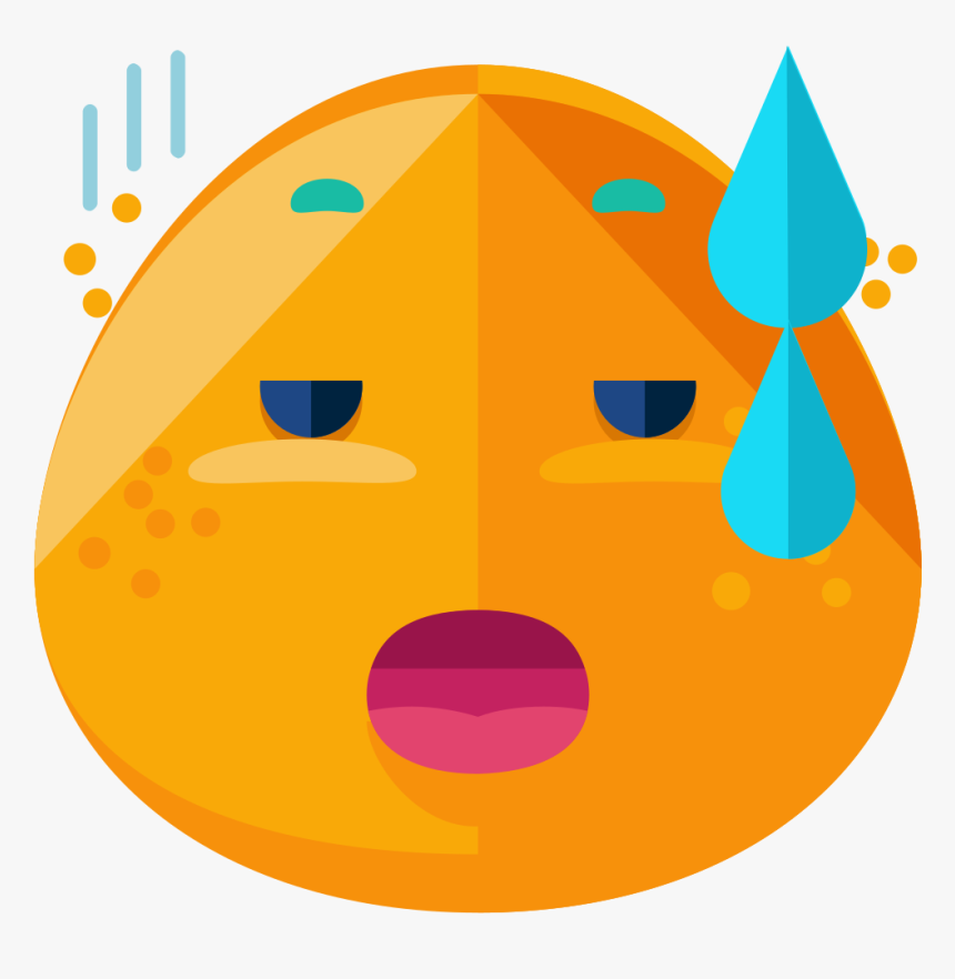 Imgly Sticker Emoticons Tired - Circle, HD Png Download, Free Download