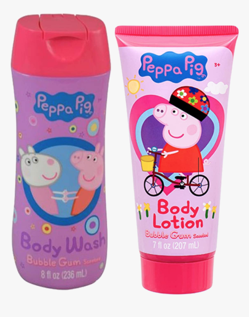 Peppa Pig Bath 2pcs Bundle Body Wash And Body Lotion - Peppa Pig Body Body Lotion, HD Png Download, Free Download