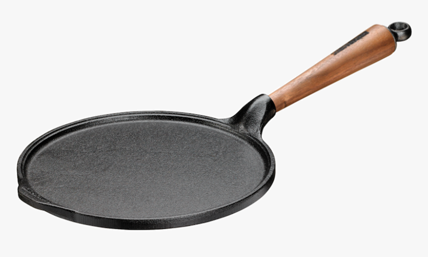 Cast Iron Pancake Pan Walnut Handle - Skeppshult Walnut Deep Pan, HD Png Download, Free Download