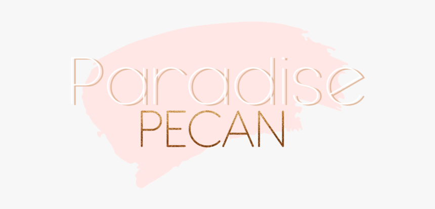 Paradise Pecan 2 Lines With Pecan In Glitter Gold 1 - Illustration, HD Png Download, Free Download