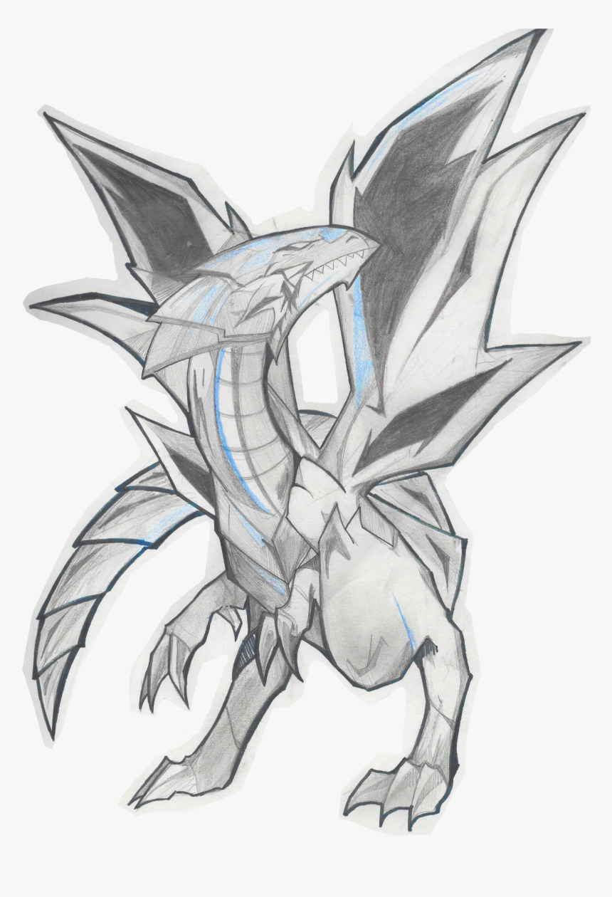 Blue Eyes White Dragon - Illustration, HD Png Download, Free Download