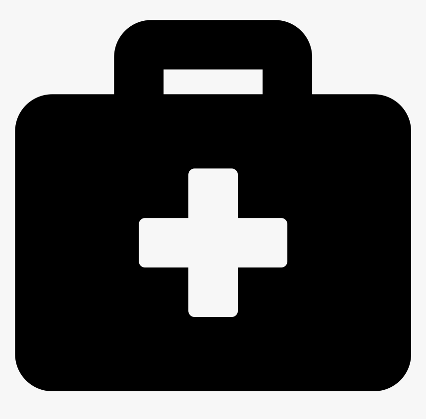 Black First Aid Kit , Png Download - First Aid Kit Logo Black And White, Transparent Png, Free Download