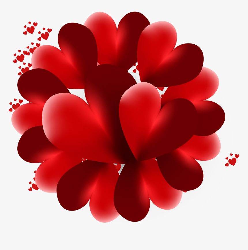 Heart, Love,valentines Day, Pink Heart, 3d Looking - Floral Design, HD Png Download, Free Download