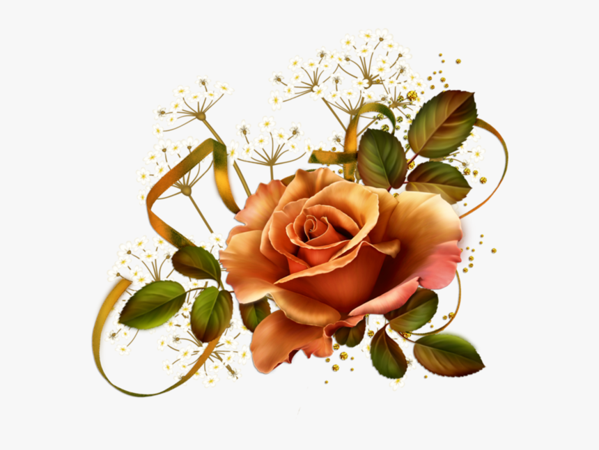 Tube Fleurs - Chocolate Rose Flower Transparent, HD Png Download, Free Download