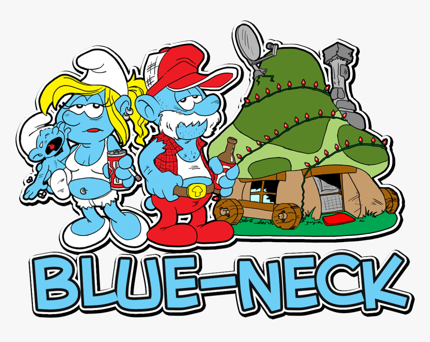 You Might Be Addicted To Smurfs - Blue Neck Smurf, HD Png Download, Free Download