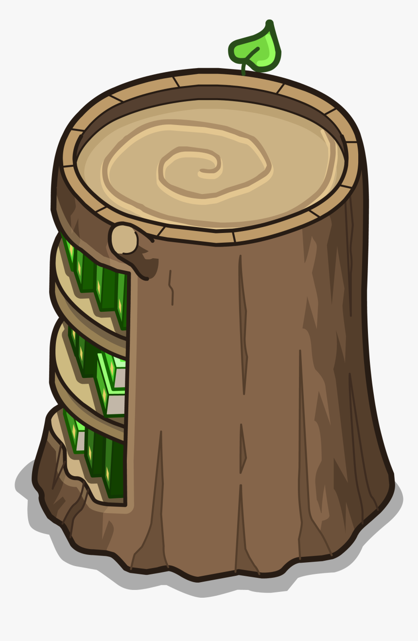 Stump Bookcase Sprite - Cartoon, HD Png Download, Free Download