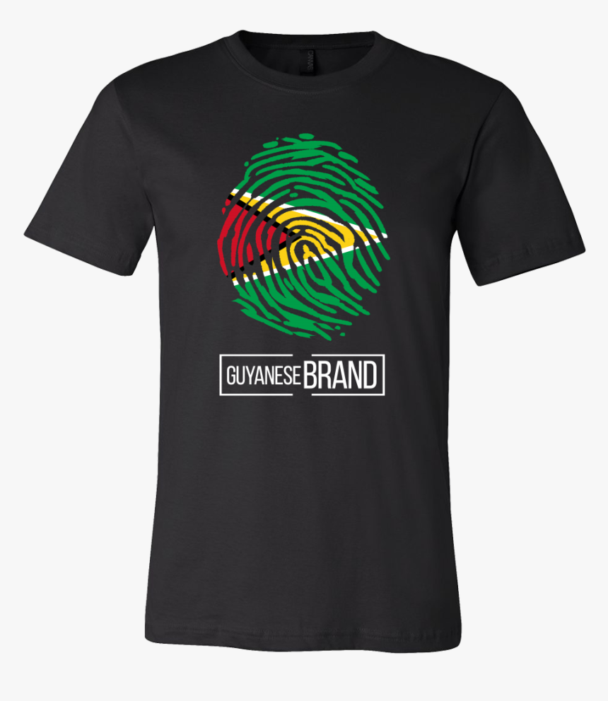 Guyana Guyanese Pride Flag Fingerprint Country T-shirt - Blessed Black T Shirt, HD Png Download, Free Download