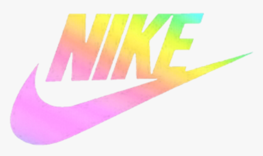 Rainbow Nike Logo Png, Transparent Png 