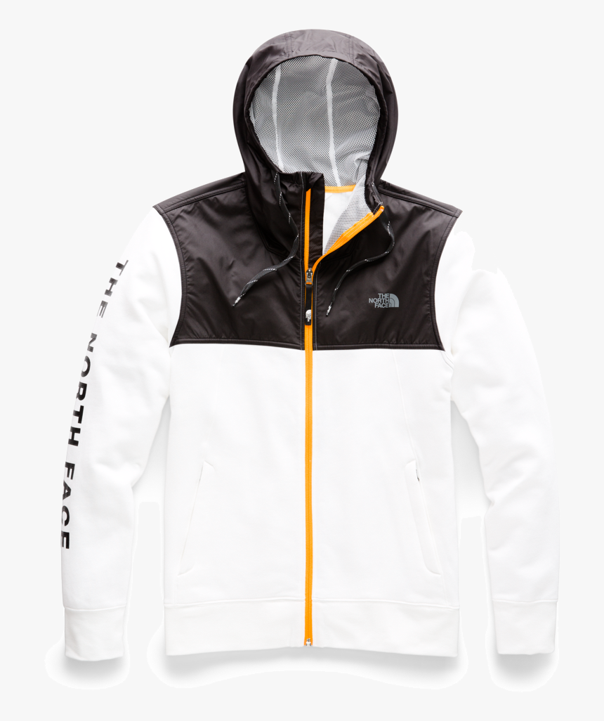 The North Face Men"s Train N Logo Overlay Jacket White - Hoodie, HD Png Download, Free Download