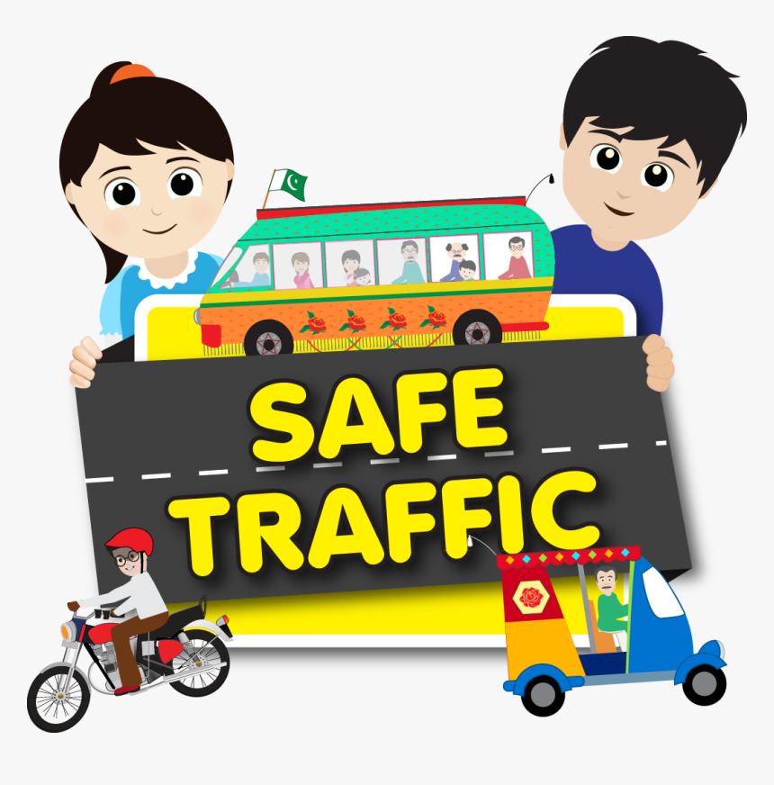 Pollution Clipart Traffic Pollution - Child Parking Lot Safety, HD Png Download, Free Download