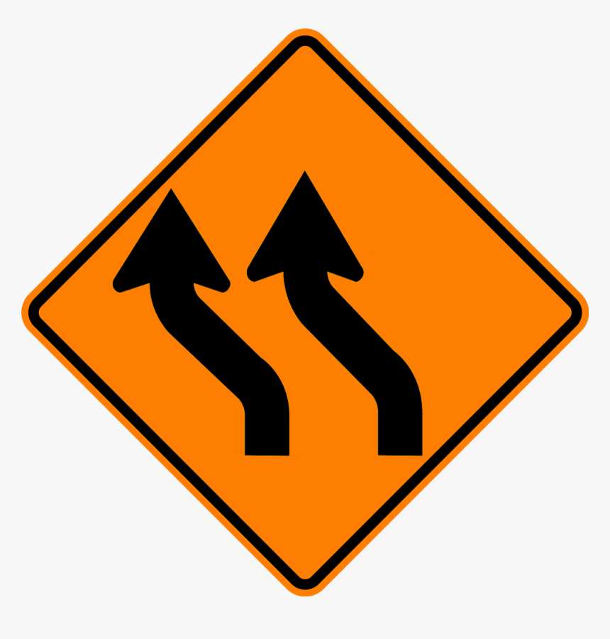 Diverted Traffic 2 Way - Detour Ahead Sign, HD Png Download, Free Download