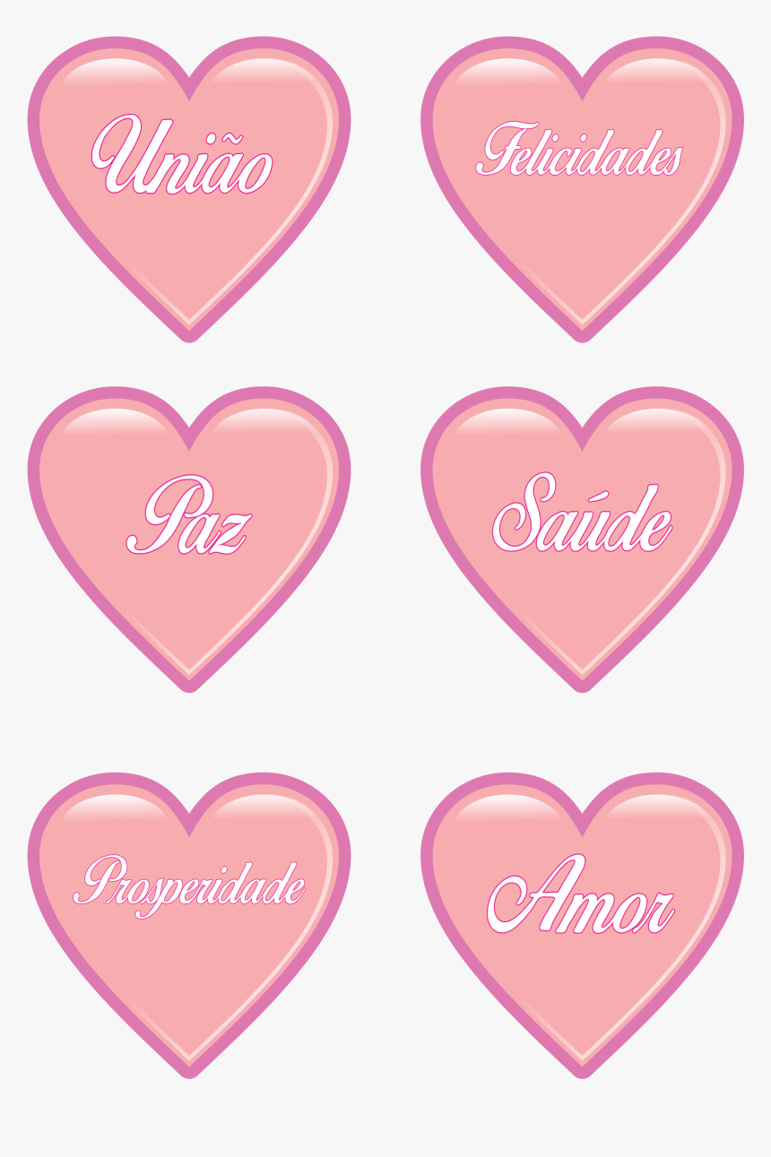 Corações Rosa Png, Transparent Png, Free Download