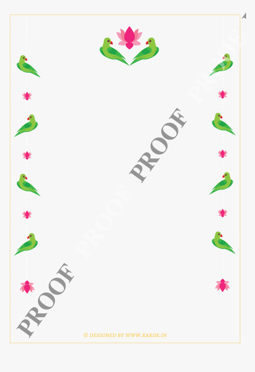 Vibrant Parrot Invitation , Png Download - Parrot In Wedding Invite, Transparent Png, Free Download