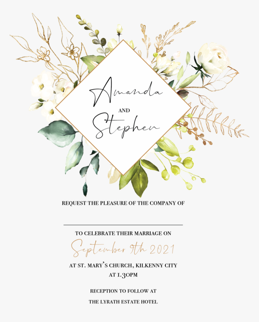 Euculyptus Foil Invitation - Jasmine, HD Png Download, Free Download