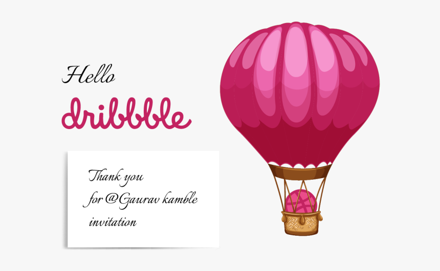 Invitation - Hot Air Balloon, HD Png Download, Free Download