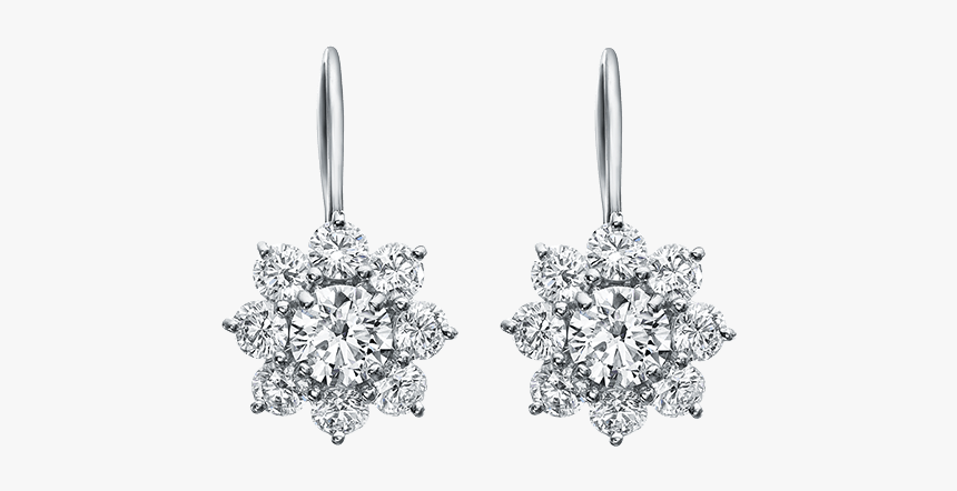 Diamond Earrings Dangle Tiffany, HD Png Download, Free Download