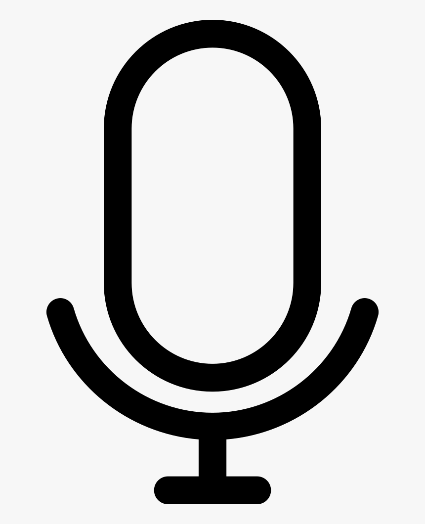 The Operation Of The Voice Can Not Be Clicked - Microphone Line Icon Png, Transparent Png, Free Download