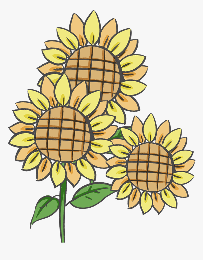 Retro National Wind Sun Flower Plant Png And Psd - Flower, Transparent Png, Free Download