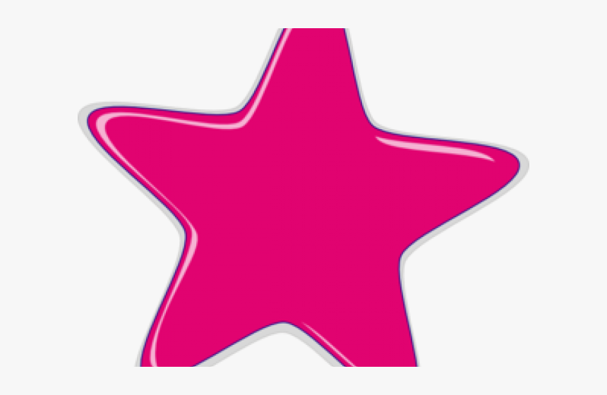 Transparent Star Clipart - Transparent Pink Star Clipart, HD Png Download, Free Download