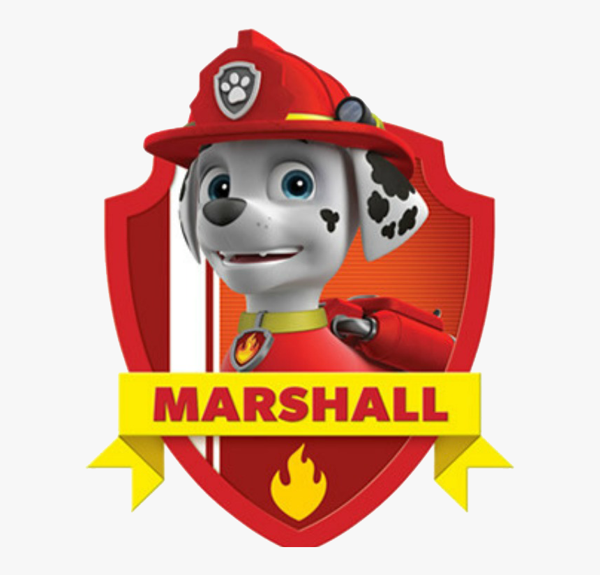It"s Marshall Press 2 To Hear From The Fire Pup - Escudo Marshall Paw Patrol Png, Transparent Png, Free Download