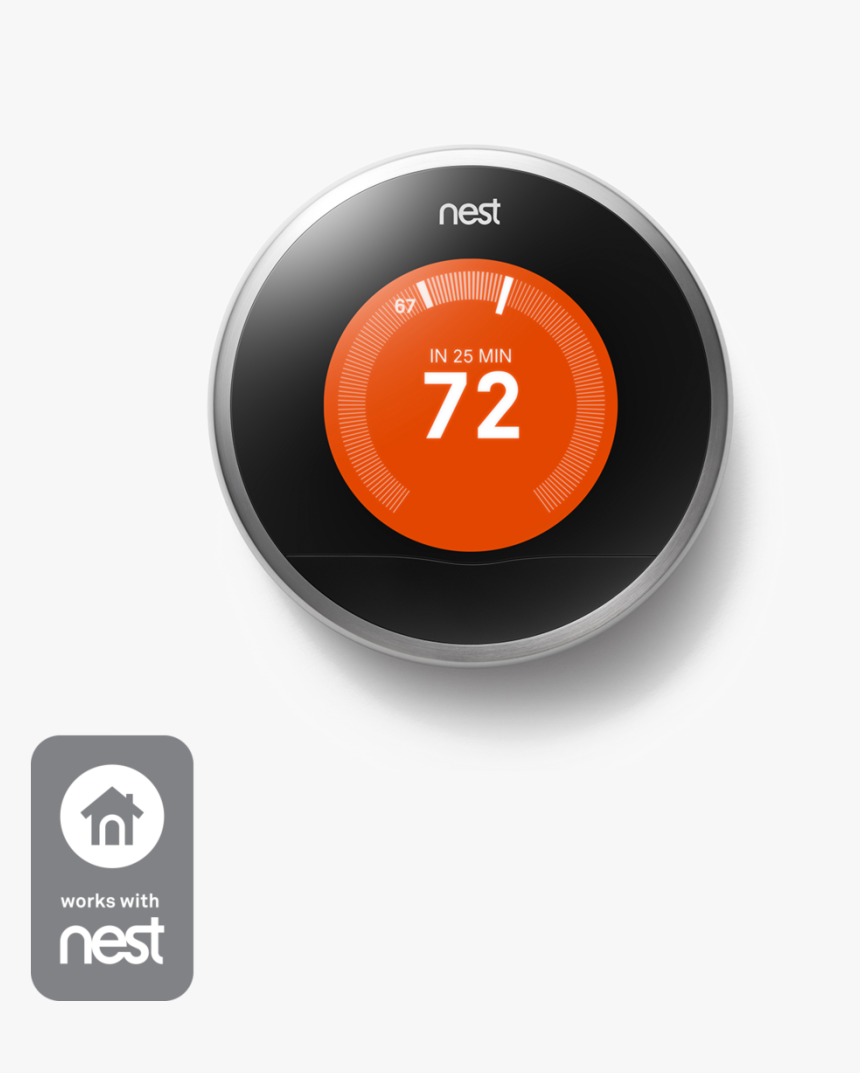 Nest Learning Thermostat (1000x1099), Png Download - Nest Learning Thermostat .png, Transparent Png, Free Download