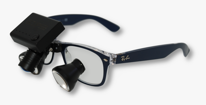 Ray-ban With Loupes And A Wireless Headlight - Plastic, HD Png Download, Free Download