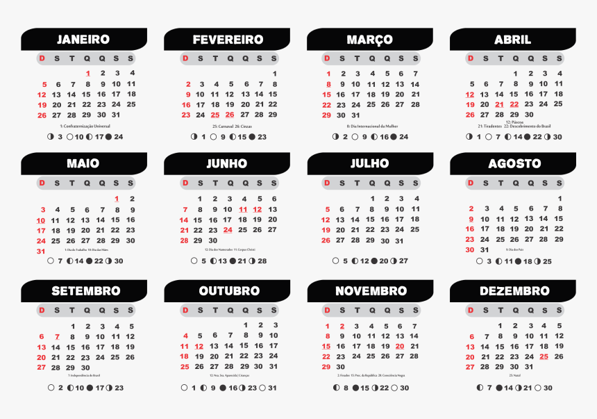 Calendário 2020, HD Png Download, Free Download