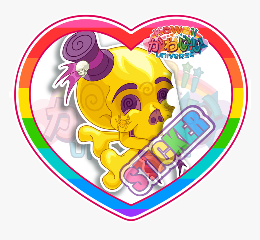 Cute Yellow Skull Sticker Gambar Stiker  Kawaii Food  HD 