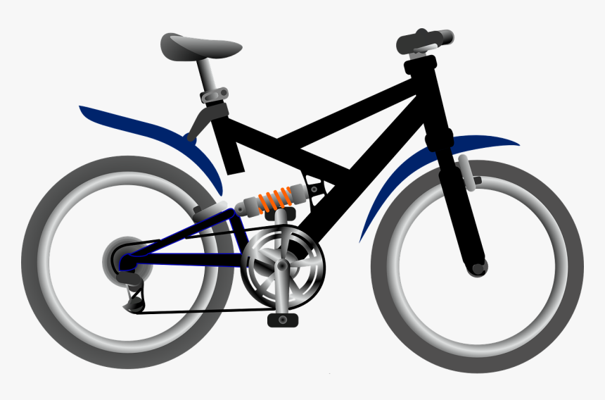 Hybrid Bike Clipart, HD Png Download, Free Download
