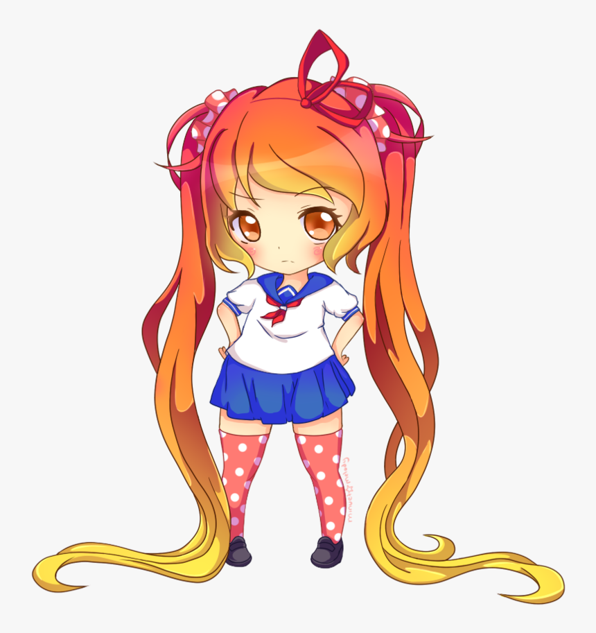 Image Transparent Library Simulator Osana Najimi By - Yandere Simulator Osana Drawing, HD Png Download, Free Download