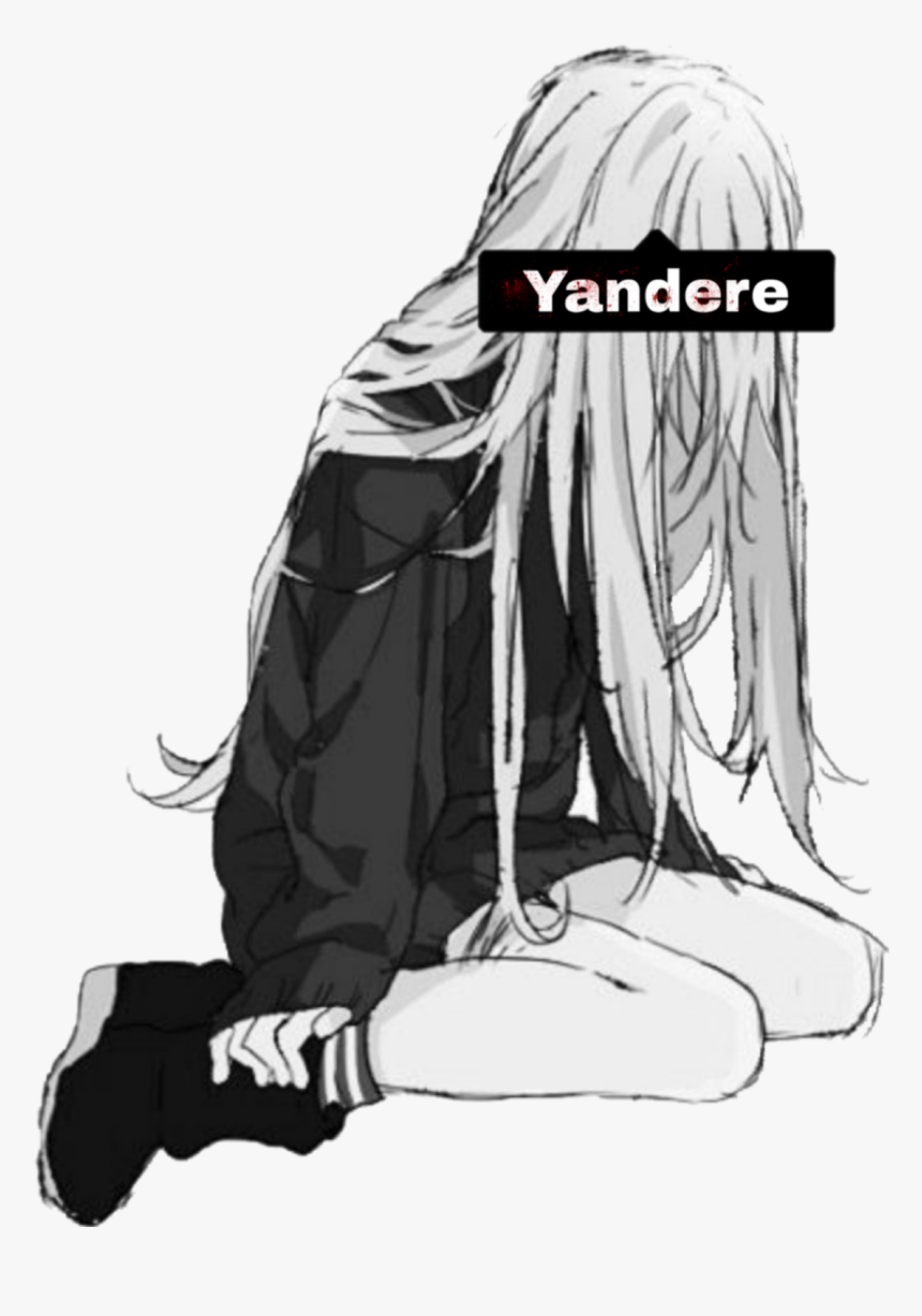 There Was Once I Normal Girl She Was New At Yandere - Yandere Sad, HD Png Download, Free Download