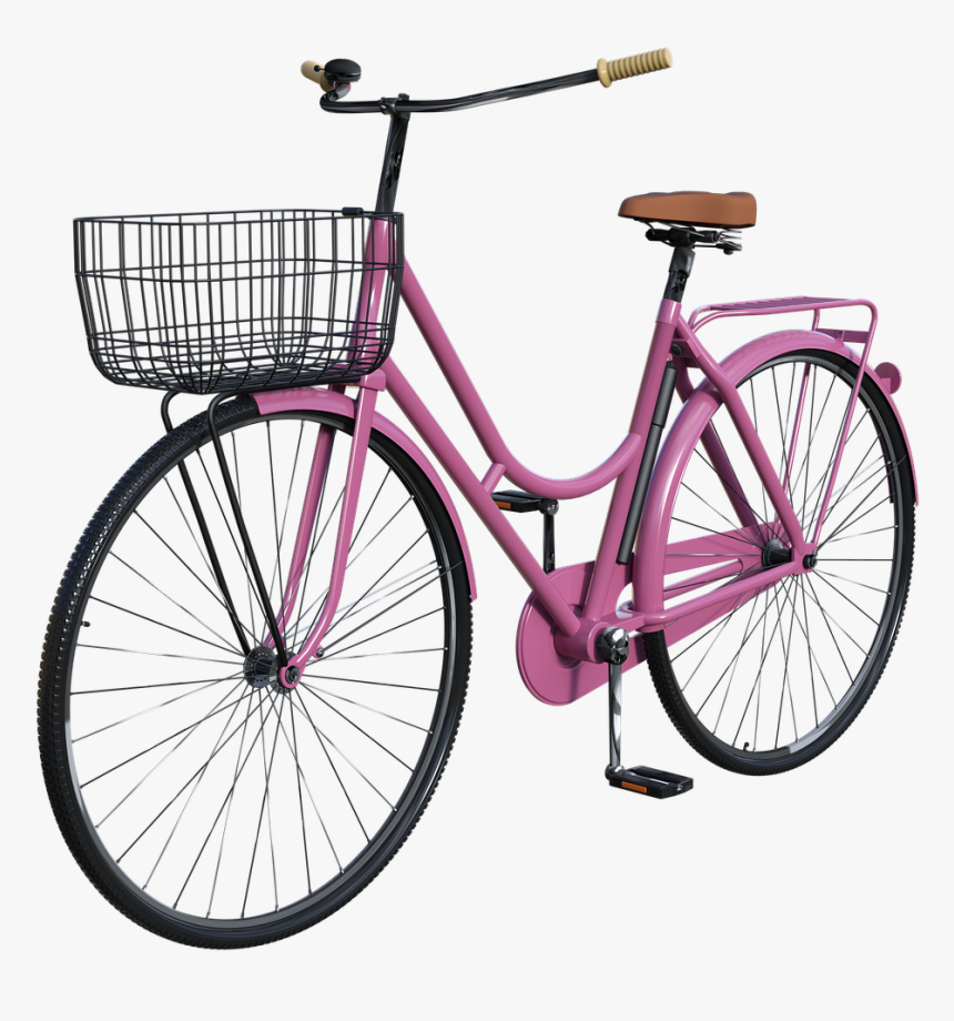 Bicycle Girls Pink Free Photo - Road Bicycle, HD Png Download, Free Download