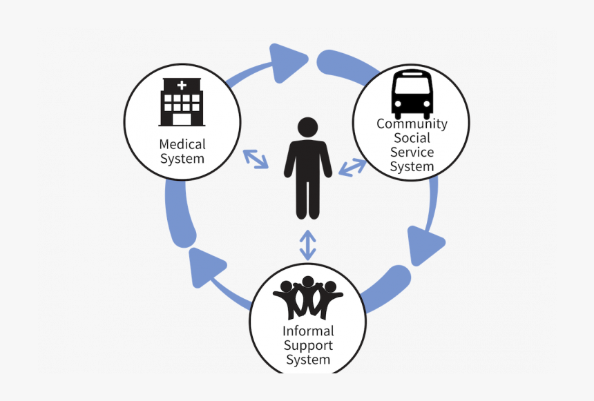 Circular Graphic Showing The 3 Systems Of Care - Cartoon, HD Png Download, Free Download