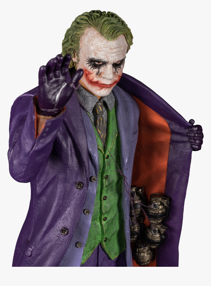 Iko1047 Heath Ledger Dark Knight Joker Statue 11, HD Png Download, Free Download
