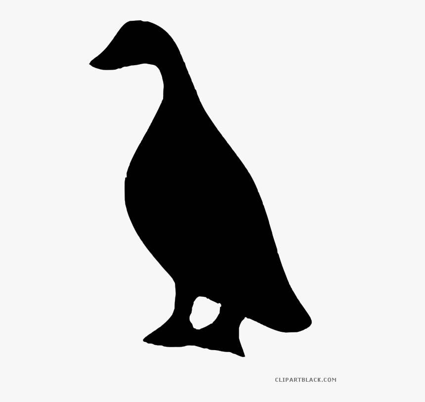 Duck Silhouette Animal Free Black White Clipart Images - Duck, HD Png Download, Free Download