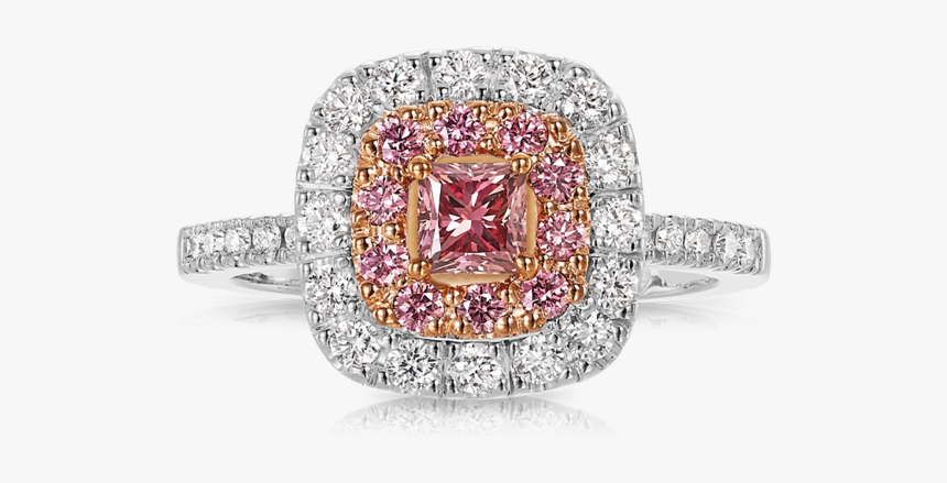 Argyle Pink Diamond Vault Ring - Engagement Ring, HD Png Download, Free Download