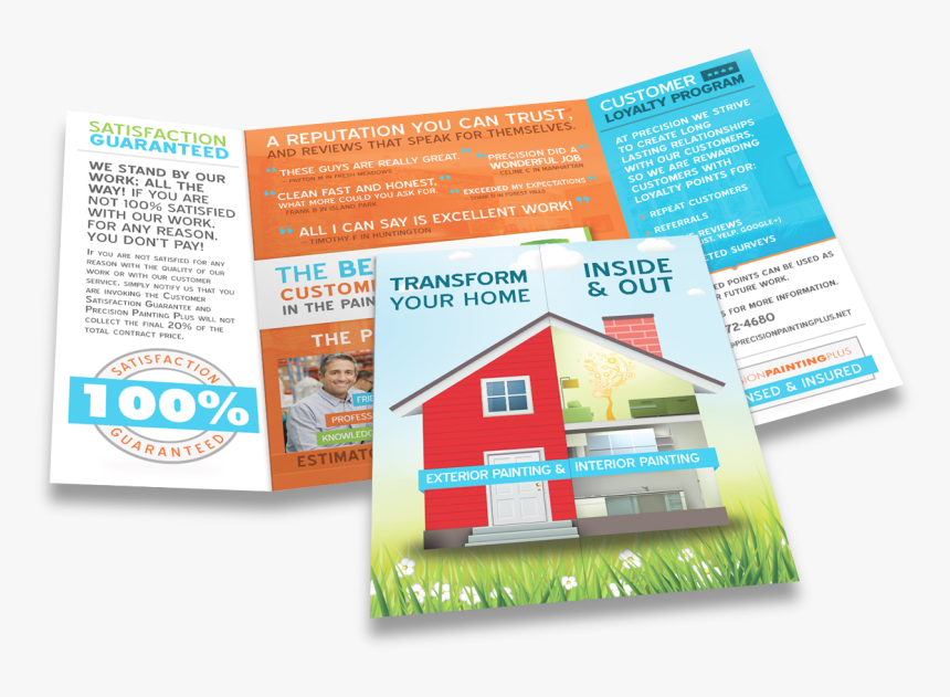 Painting Company Trifolod Brochure - Flyer, HD Png Download, Free Download