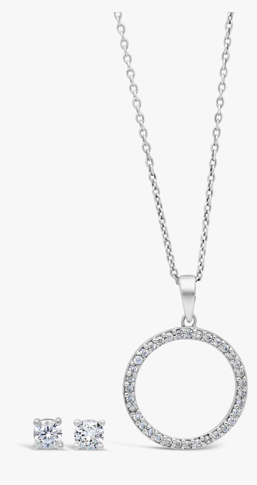 Silver Fancy Cubic Zirconia Circle Of Life Pendant - Locket, HD Png Download, Free Download