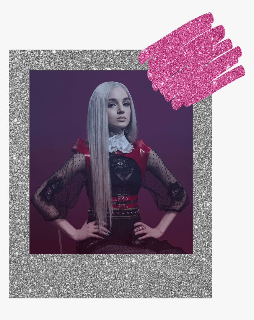 Flauntmagazine Flaunt Thatpoppy Fashion Glitter Frame - Poppy Singer Fashion, HD Png Download, Free Download
