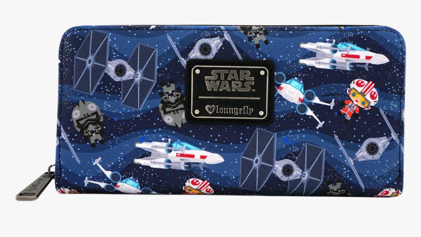 Chibi Ships 8” Faux Leather Zip-around Wallet - Wallet Star Wars Loungefly, HD Png Download, Free Download