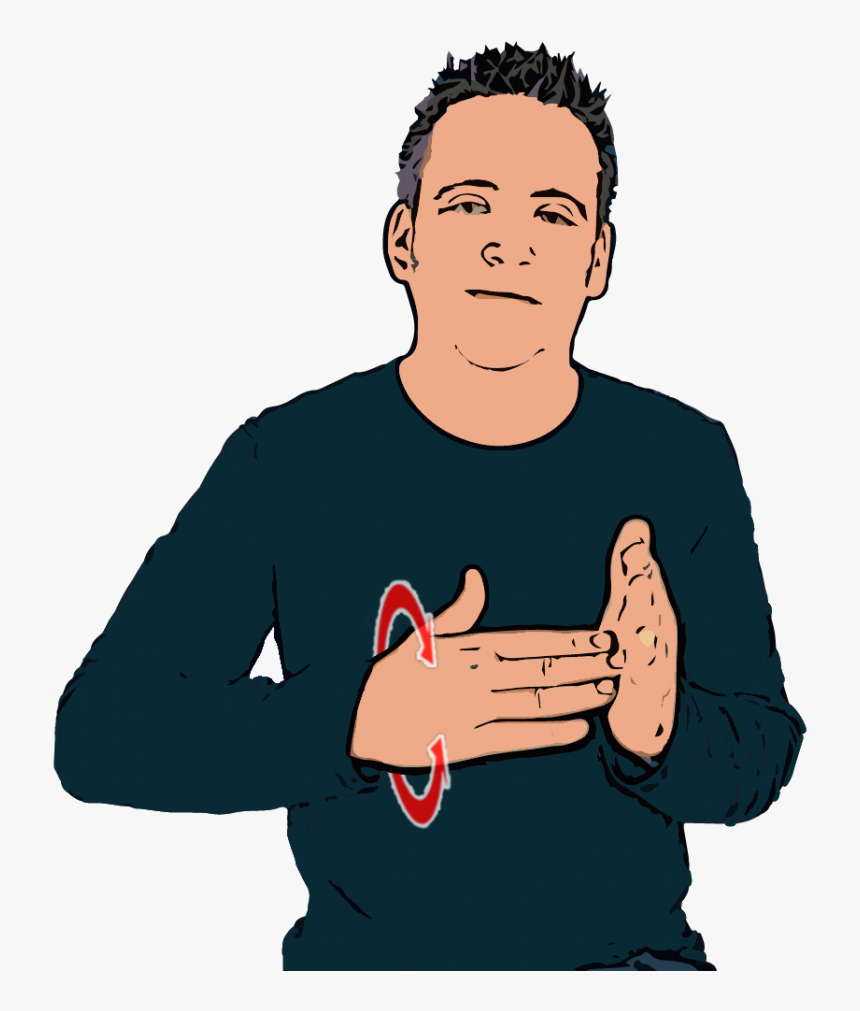 Transparent Hand Touch Png - Fist On Hand Sign Language, Png Download, Free Download