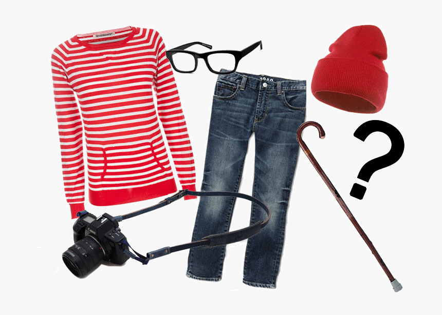 Make Do It Yourself Costumes - Where's Wally Costume Diy, HD Png Download, Free Download