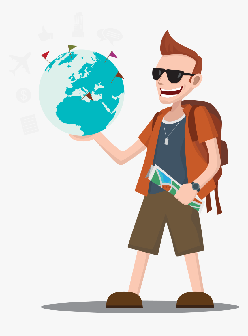 Wright Brothers Travel Tourism - Tourist Clipart Png, Transparent Png, Free Download